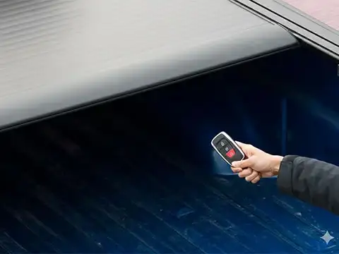 Electric Hard Aluminum Retractable Tonneau Cover For Volkswagen