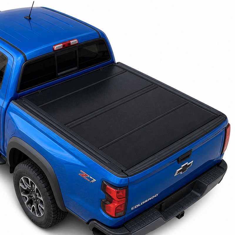 Nizkoprofilna trda štirikratna prevleka Tonneau za Chevy Colorado