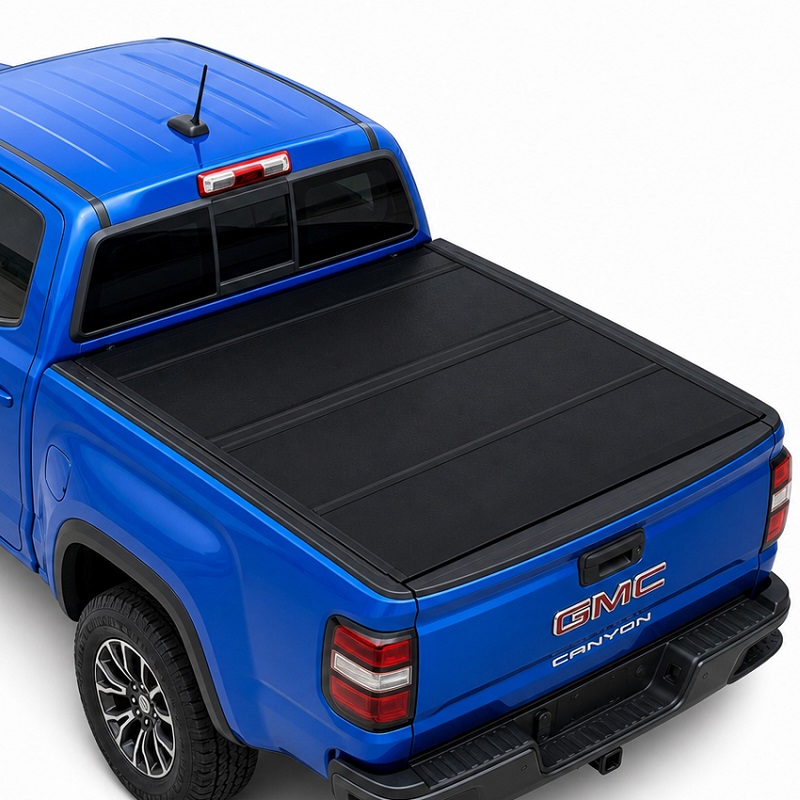 Nizkoprofilna trda štirikratna prevleka Tonneau za GMC Canyon