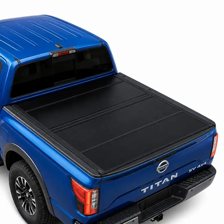 Nizkoprofilna trda štirikratna prevleka Tonneau za Nissan Titan